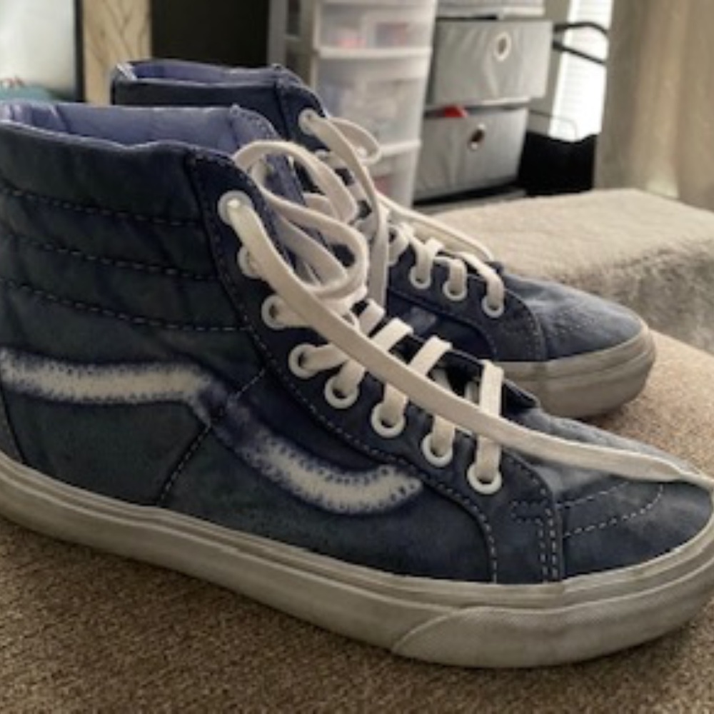 Vans Sk8-Hi Canvas in blue, Men 5.0/Women 6.5